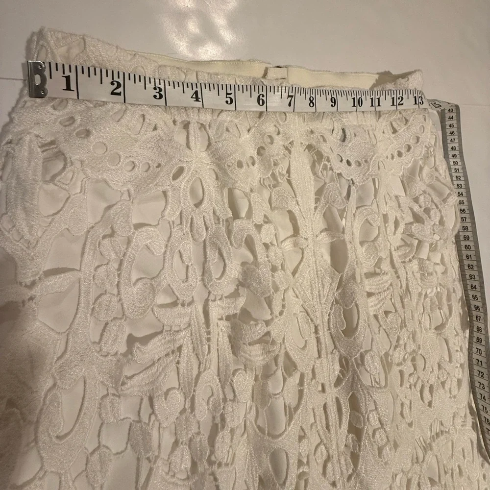 Chico's White Lace Midi Skirt - Picture 3 of 7